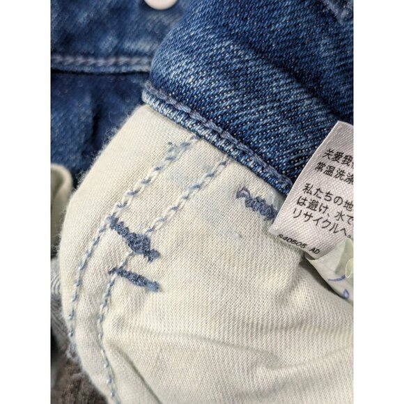 Levis Line 8 Slim Fit Taper Jeans 34x32 (Fits 35x29.5) Blue Acid Cotton Stretch - Picture 10 of 16